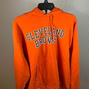 Cleveland Browns Orange Hoodie - Used - Size L - Reebok - style # R850A07